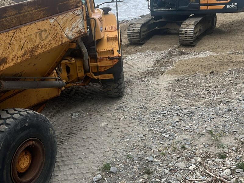 Rechargement de plage Laigueglia 2024