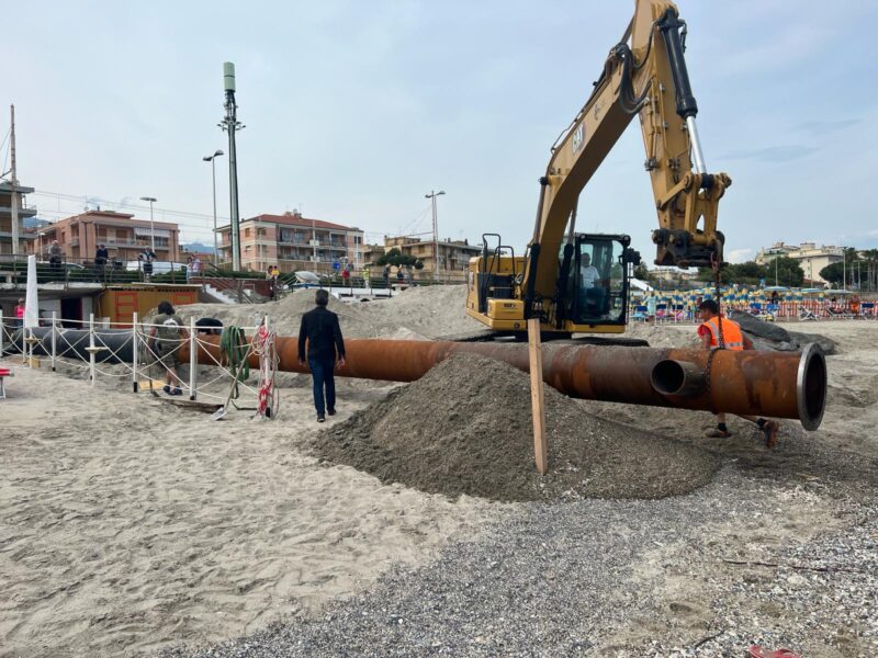 Conduite d'évacuation de la mer Loano Bagni Ondina (3)